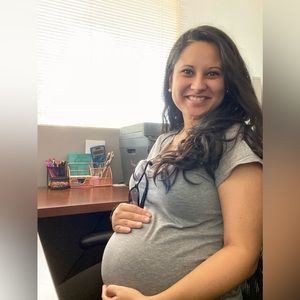 Isabel Maternity | Simple Grey Maternity Top